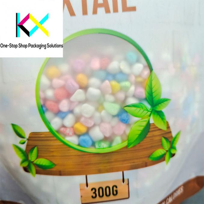 Custom Food Packaging Bags with Zipper and Digital Printing in Green or Multi-Color 2