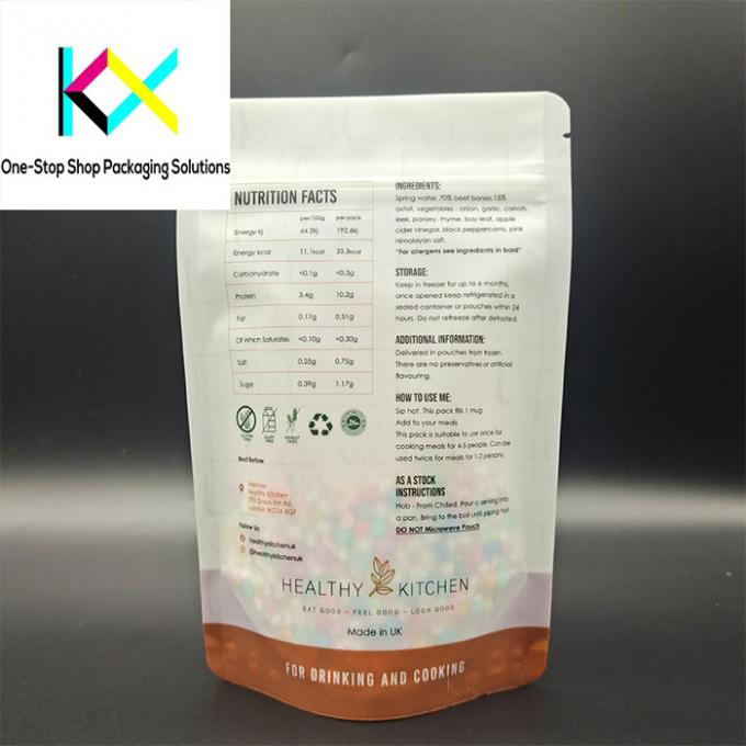 Custom Food Packaging Bags with Zipper and Digital Printing in Green or Multi-Color 5