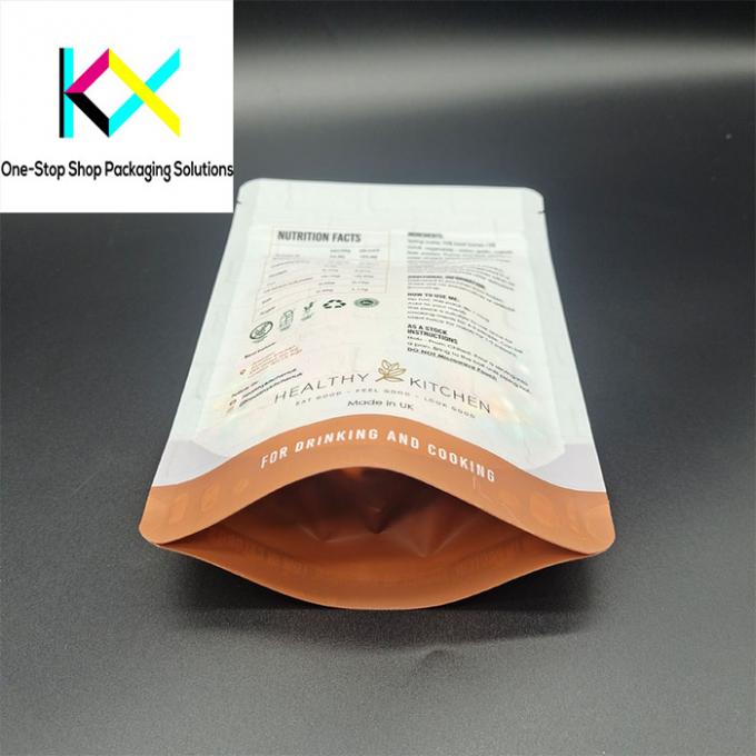 Custom Food Packaging Bags with Zipper and Digital Printing in Green or Multi-Color 6